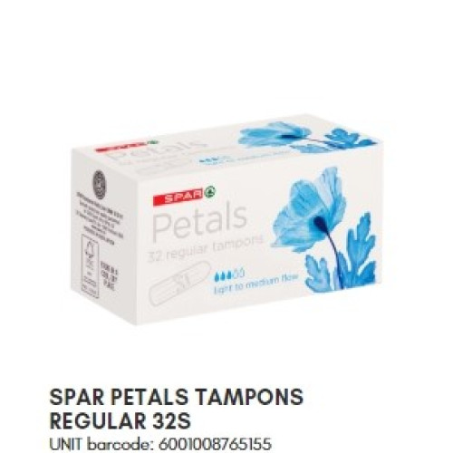 SPAR PETALS TAMPONS REGULAR 32'(RF)